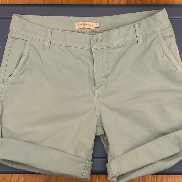 Tory Burch Roll-Up/Roll Down Chino Shorts (27) - Picture 2 of 14